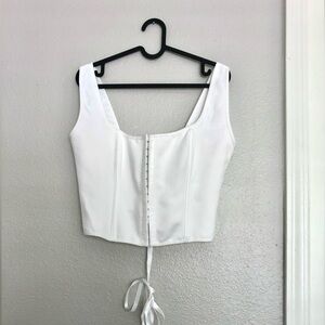 Chic White Women's Crop Top